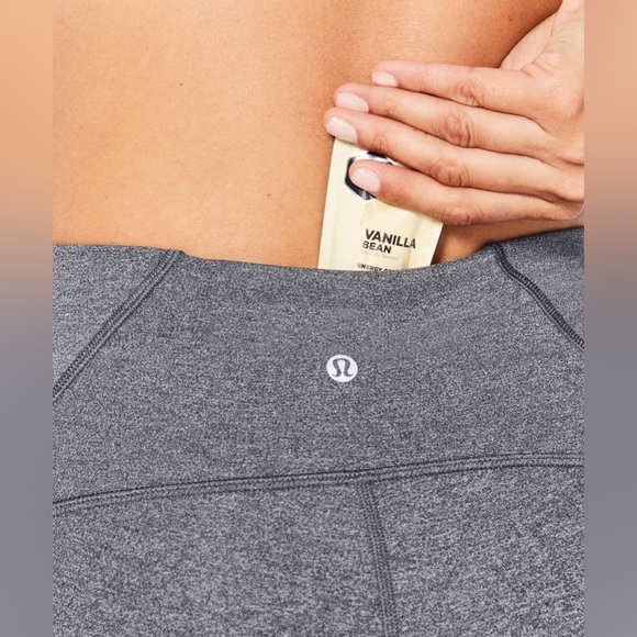 Lululemon Train Times Crop 17" in Heathered Black Size 6 - Picture 4 of 10